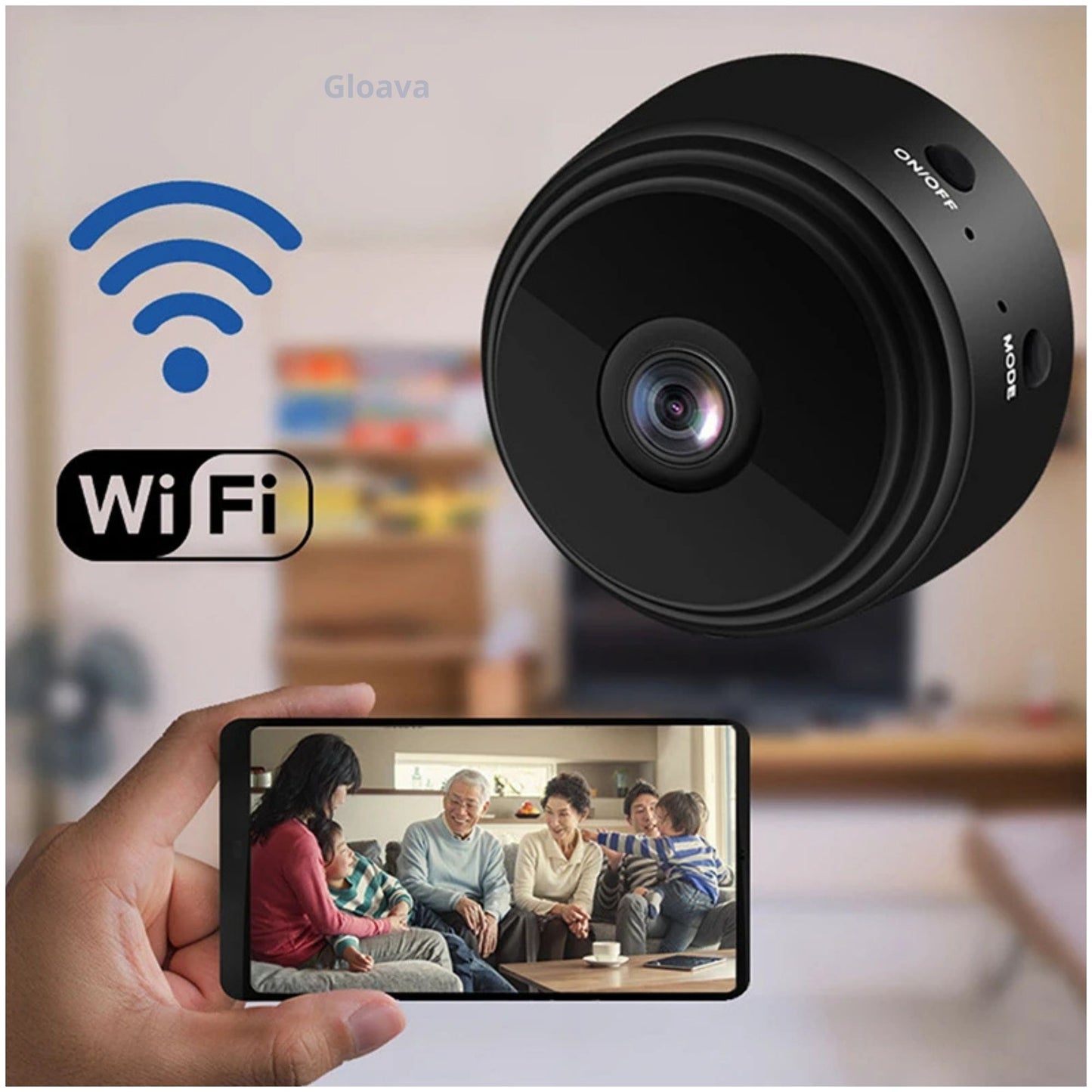 كاميرا A9 IP صغيرة مدمجة بدقة 480 بكسل مزودة بتقنية Wi-Fi