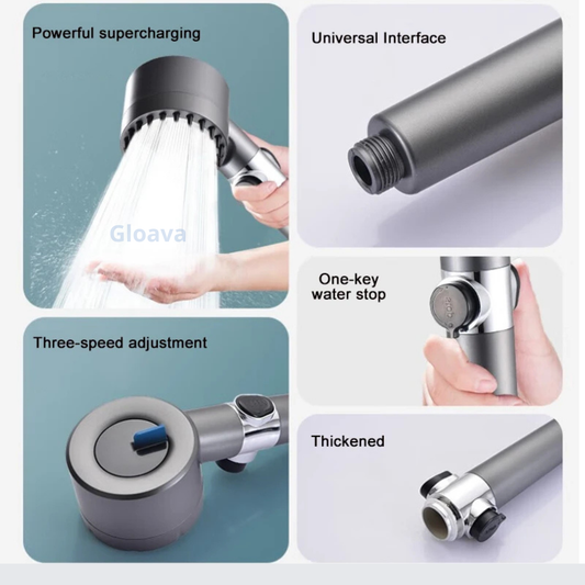 رأس دش مفلتر عالي الضغط 4 في 1