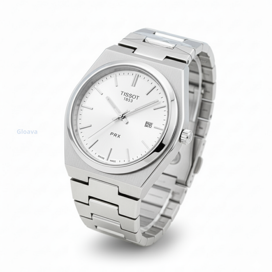 ساعة الفخامة الفضية: أناقة فولاذية مُتكاملة