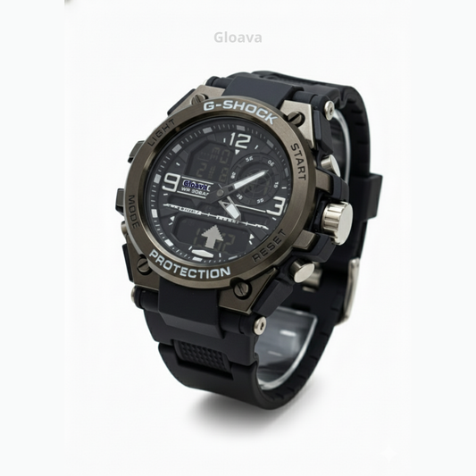 ساعة رياضية رقمية بتصميم عسكري، متينة ومقاومة للماء