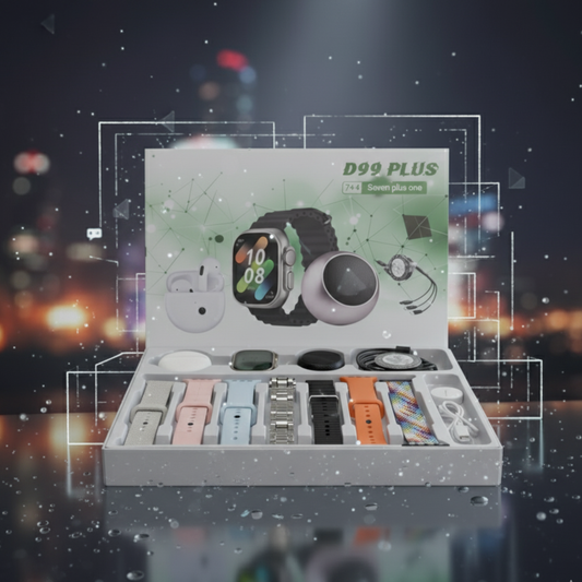 كومبو 3 في 1: ساعة وسماعات ومكبر صوت (D99 PLUS).