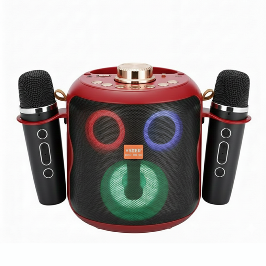 مكبر صوت كاريوكي محمول (2 Mic) | متعدد الوظائف