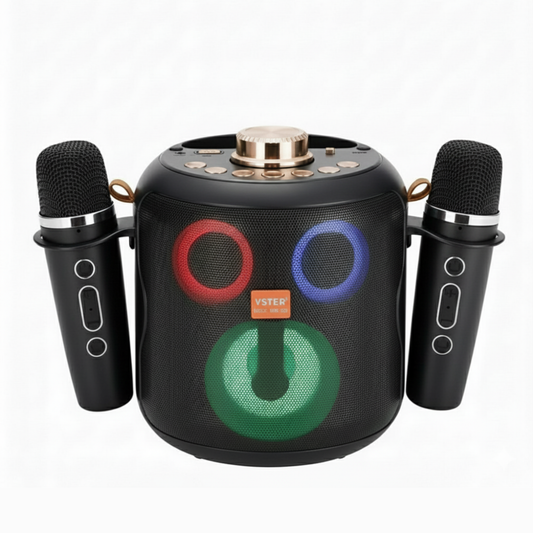 مكبر صوت كاريوكي محمول (2 Mic) | متعدد الوظائف